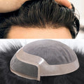 Durable Indian Human Hair Prosthesis for Men Breathable Natural Hairline Mono French Lace Front Toupee