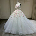Jancember YL0030 Princess Strapless 3d Flower Ball Gown Quinceanera Dresses MegaBDM