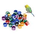 Bird Foot Rings Bird BandsMulticolor Aluminum Bird Identification Leg Rings for Hibiscus BirdsParrotsPeonies(50PCS)