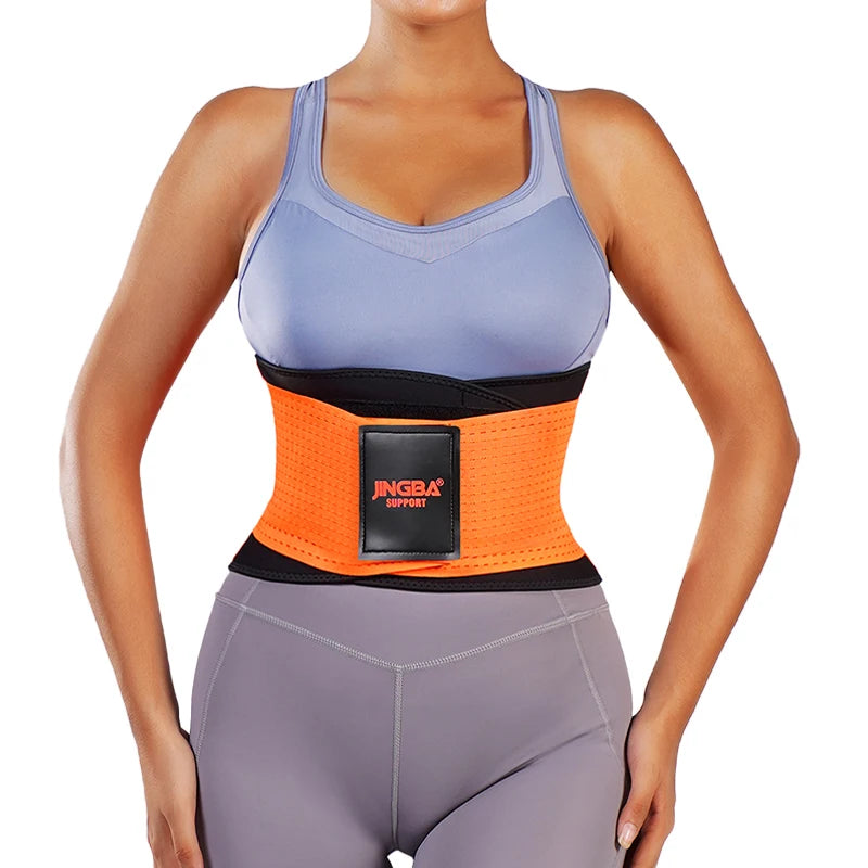 JINGBA Multicolor Breathable Slimming Waist Trainer for Women OEM/ODM Back Brace for Lower Back Pain Weight Lifting Gym Training