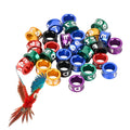 Bird Foot Rings Bird BandsMulticolor Aluminum Closed Mouth Bird Identification Leg Rings for Birds(4mm50pcs)