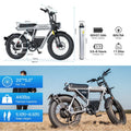 1500W 60V Removable Battery Electric Dirt Bike CT20s 28mph Top Speed Off-Road Fat Tire EMotorcycle for Adults