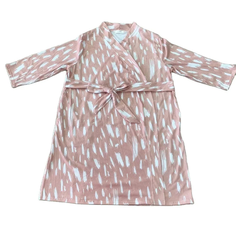 New Sale Matching Baby Swaddle Blanket Maternity Robe for Photo Shoot
