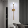 Customized Simple Modern Wall Lamp Single Head Crystal Lamp Living Room TV Wall Bedroom Bedside Lamparas