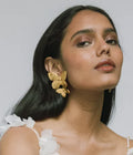Waterproof 18K Gold-plated Stainless Steel Fashion Jewelry Butterfly Papillon Earring  for Women