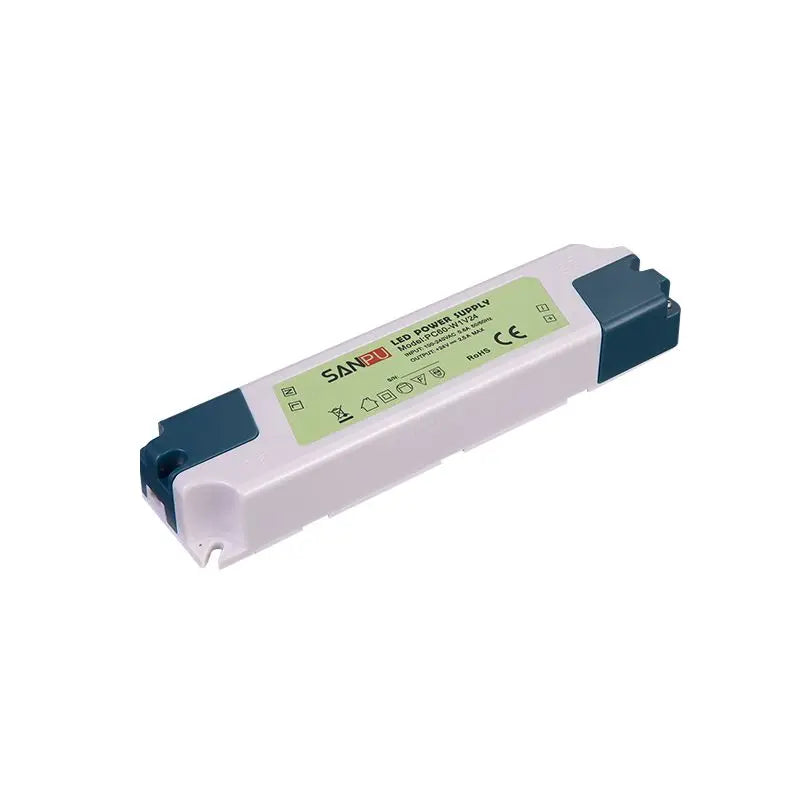 SANPU 60W Plastic LED Driver LED Strip Grow Cabinet Downlight Ceiling Panel Light TV Backlight Power Supply 100-240VAC 86%