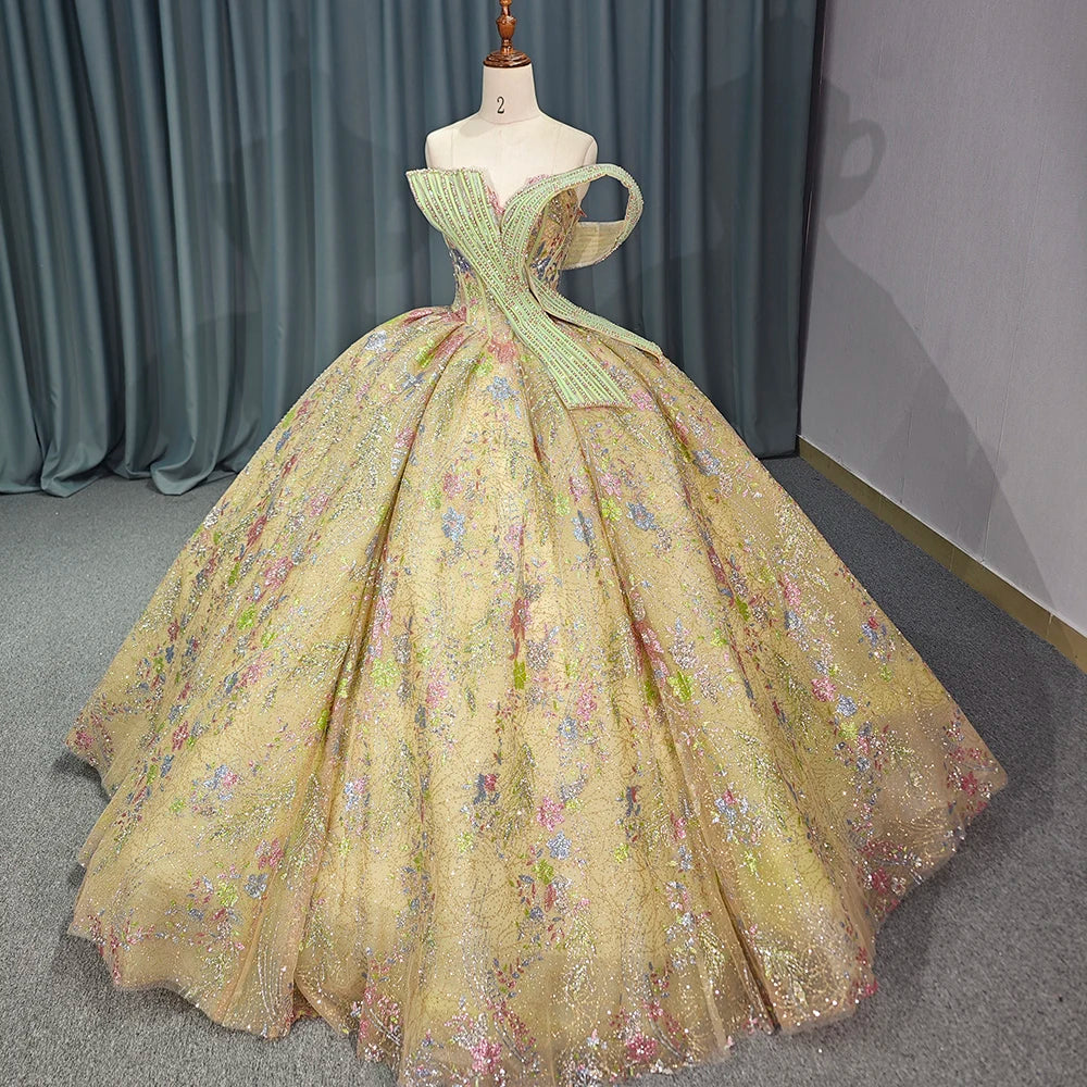 Jancember 6803 Chic Pearls Colorful Empire Quinceanera Dresses for Party