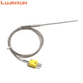 LUJINXUN Flexible Probe Wire Dia.3/4/5mm*50-300mm WRNK-191 K Armoured Thermocouple Sensor with Mini Plug 1M/1.5M/2M Length 1pc
