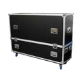 X-BASON LED-LCD-Plasma TV Dual 70" to 80" Adjustable Flight Case W-4" Casters