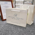 Large Black Recyclable Paper Custom Silk Screen Printed Cotton Rope Handle Shipping Bag for Bread and Food Takeaway