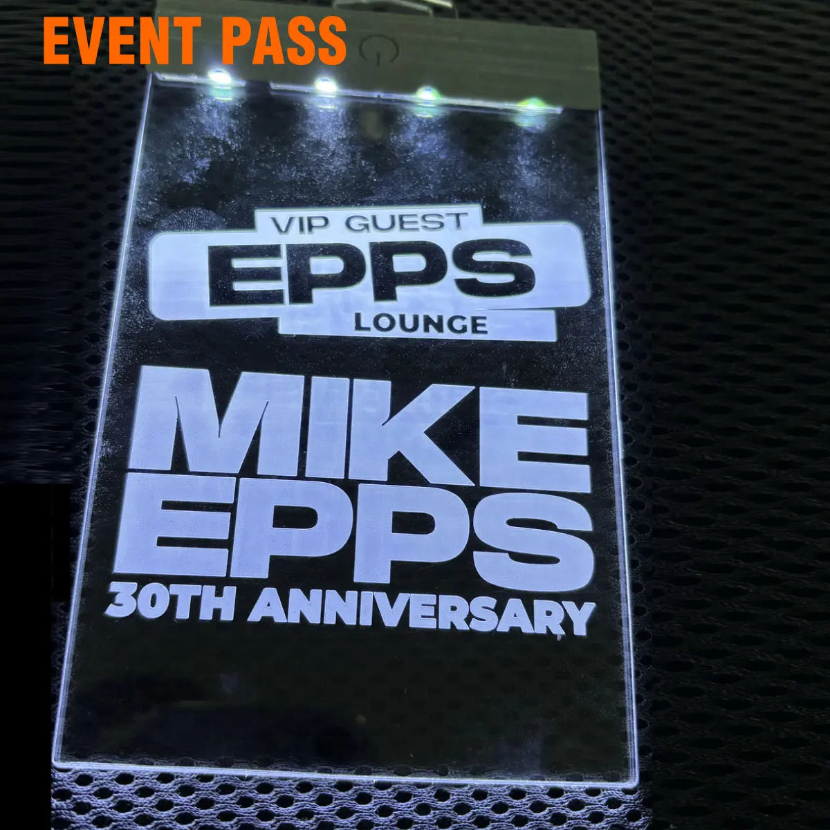 Personalized Illuminated Light Up Event Pass Event Pass Card Custom Access Staff Media Guest Pass with Logo OEM Manufacturer MegaBDM