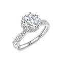 Wholesale High End Fine Jewelry 1 Carat GRA Moissanite Diamond  Real Sterling Silver Adjustable Ring for Women Destiny Jewellery
