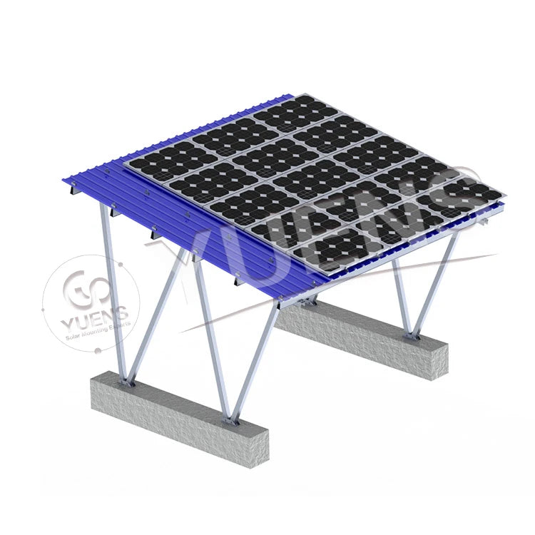 Customized Solar Pv Carport Mounting Brackets Structure System Photovoltaic Solar Carport for Sale MegaBDM