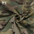 120gsm Light Weight Polyester Disperse Camouflage Printed Mesh Fabric Infrared Treated for Outdoor Tactical Use for Girls
