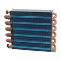 Small shell condenser radiator refrigerator freezer water-cooled aluminum fin and copper tube heat exchanger with fan air-cooled