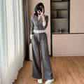 2025 Spring Casual 2 Piece Set for Women Crop Top And High Waist Patchwork Lace Set Clothing Wholesale