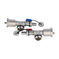 HANDING H4003 Hydronic Manifold Brass Adjustable Relief Valves End Valve Set Hose Barb Auto Air Vent Nickel Plated OEM Control