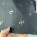 Custom Gold Brand Logo Printing Black Recyclable Tissue Paper Clothing Shoes Socks Packing Premium Gift Wrapping Solution MegaBDM