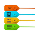 HS-PS 6007 Plastic Seals Security Serial Number Plastic Seals White Plastic Seal for Shoes Security Locks for Bag