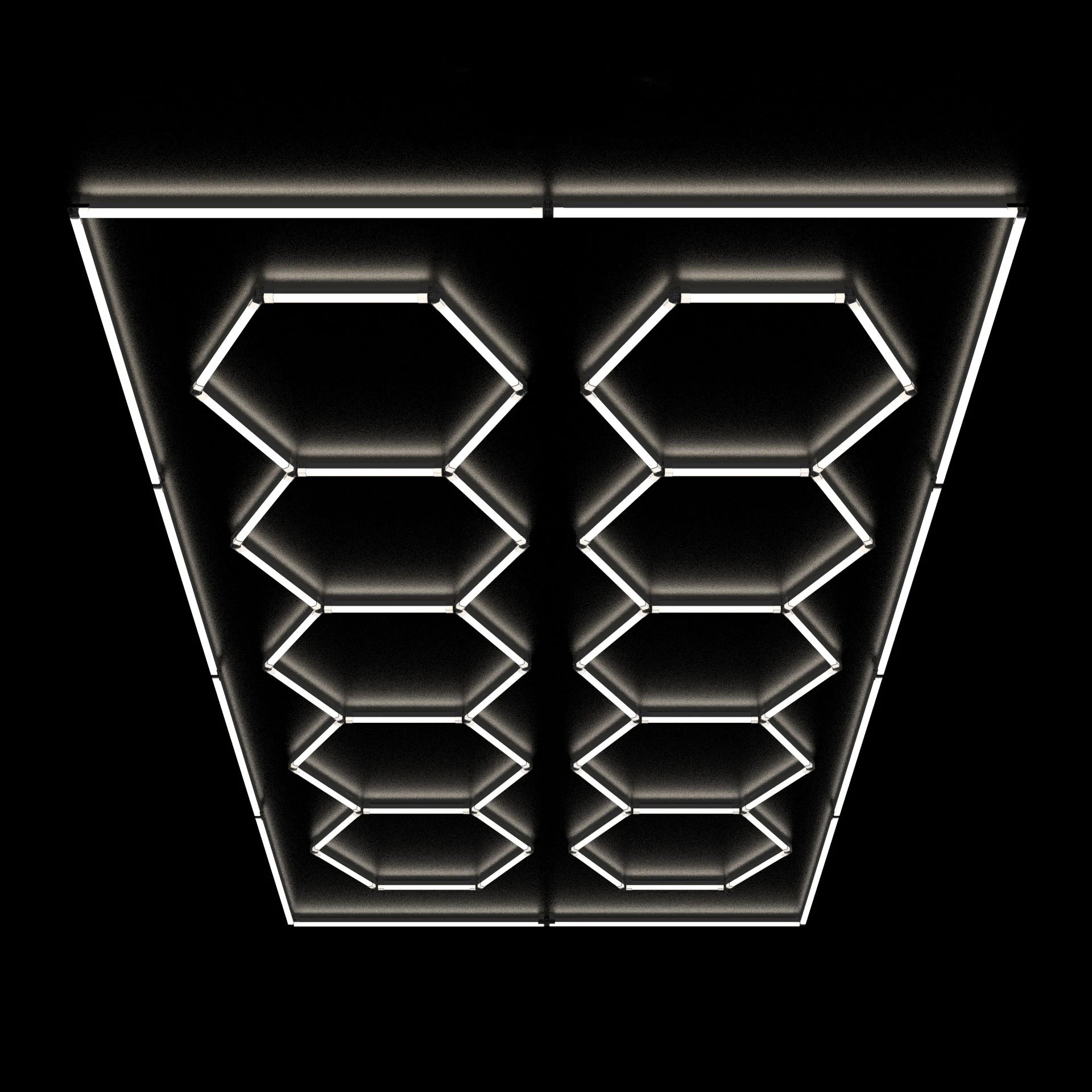 220V Dimmable Hexagonal LED Honeycomb Light for Garages Good Heat Dissipation Portable Factory Direct Sales