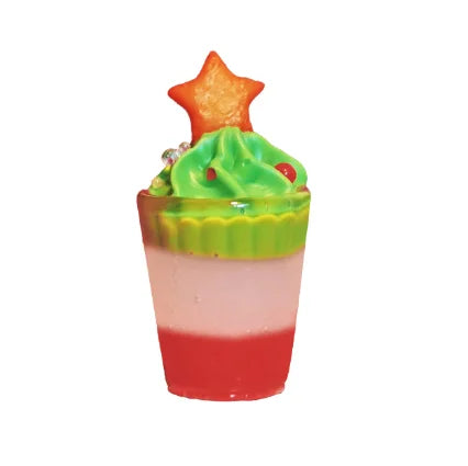 1/6 1/12  Doll House Simulation Mini Snow Top Latte Beverage Christmas Drinks Toy Model Decor