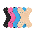 Soft Comfortable Wide Application Athletic Tape Precut Patches Kinesiology Recovery Tapes X-Shaped Muscle Pain Relief Stickers