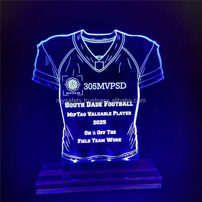 NO MOQ Full Personalized Corporate Seasonal Holiday Warming Light-Up LED Acrylic UV Printed Promotional Party Display Place