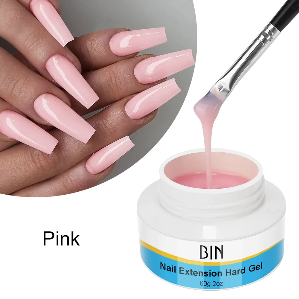 Extension Nail Extensions Poly Kit for Set Non Glue Stick Hand Building Uv Build Acrylic Nails Tips Label De Rubber Builder Gel