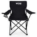 WOQI Modern Design Outdoor Folding Chair Wonderful Ultralight Metal for Garden Park Sea Beach Camping with  Logo for Gym Use