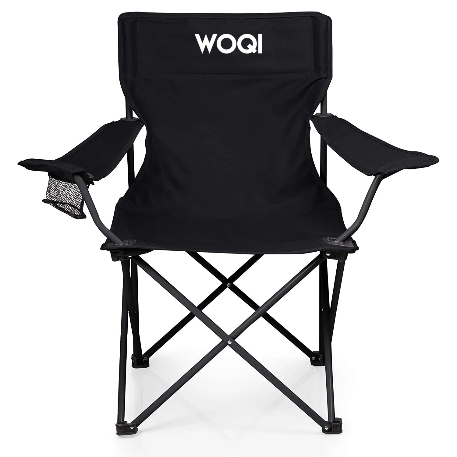 WOQI Modern Design Outdoor Folding Chair Wonderful Ultralight Metal for Garden Park Sea Beach Camping with  Logo for Gym Use