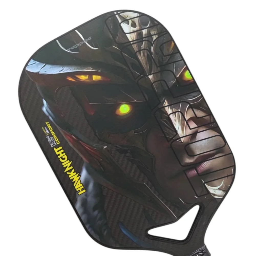 Fully customizable OEM ODM Custom Designed Woven Carbon Fiber Pickleball Paddle Premium PU Grip Polymer Honeycomb Squash Balls