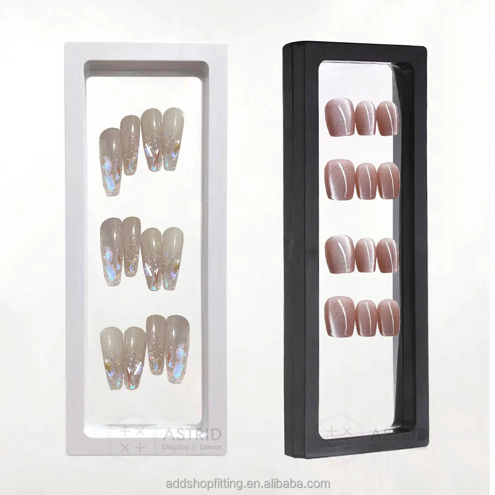 Custom Logo Transparent Plastic Suspension Jewelry Holder Eco-Friendly for Modern Style Retail Display Case