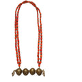 Custom Made Antique Finish Tibetan Silver and Stone Pendant Necklaces with Sporty Geometric Design for Women's Gift Resale