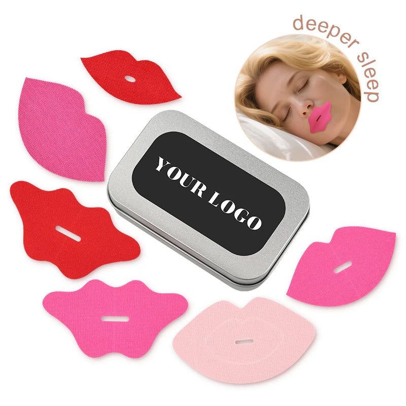 Cotton Lip Stickers Mouth Tape Soft Comfortable Sleep Tape for Lips Snoring Aid and Smooth Lip Skin Care
