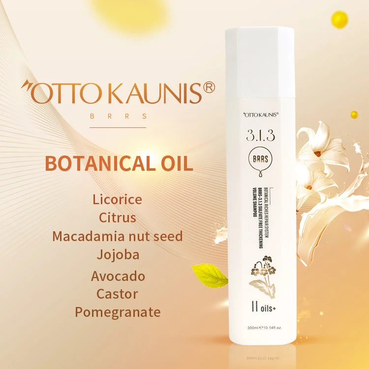 Natural Botanical Thickening Shampoo Sulfate Free Volumizing & Repair for All Hair Types Silky Smooth & Fuller Hair