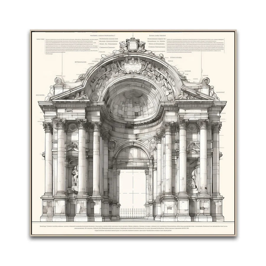 Wholesale Modern SOA Arts Hot Selling Line Drawing Arab Roman Contractors Gothic Style Canvas Wall Art Prints for Large Projects