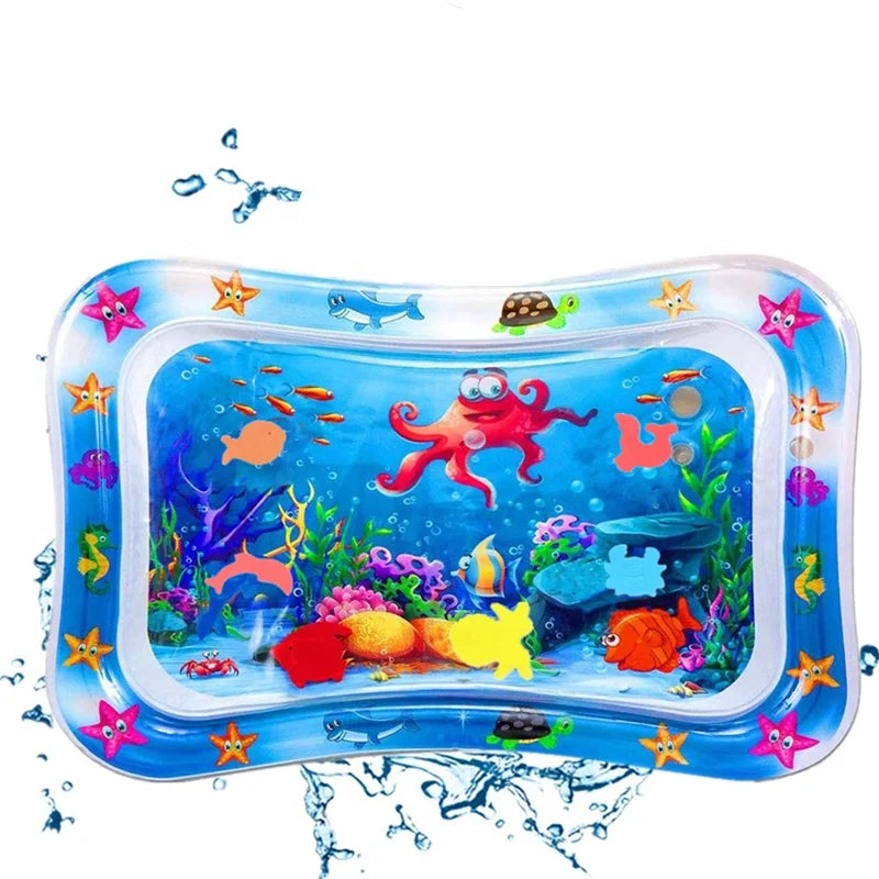 Newborn Baby Educational Soft Toys Puzzle Sensory PVC Inflatable Water Mat for Floor Play
