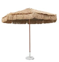 Custom Natural Color PP Straw Grass Tiki Hula Sun Beach Parasols Outdoor Palm Thatch Roof Hawaii for Park Use