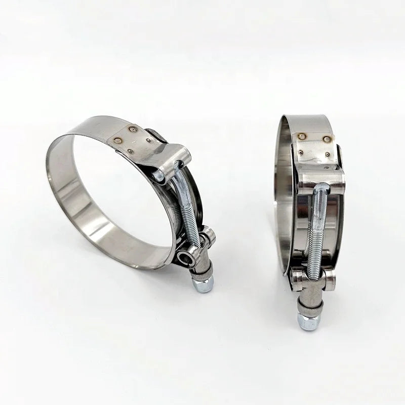 Heavy Duty T Bolt Hose Clamp High Pressure 304ss Stainless Steel Automotive Band Clamp