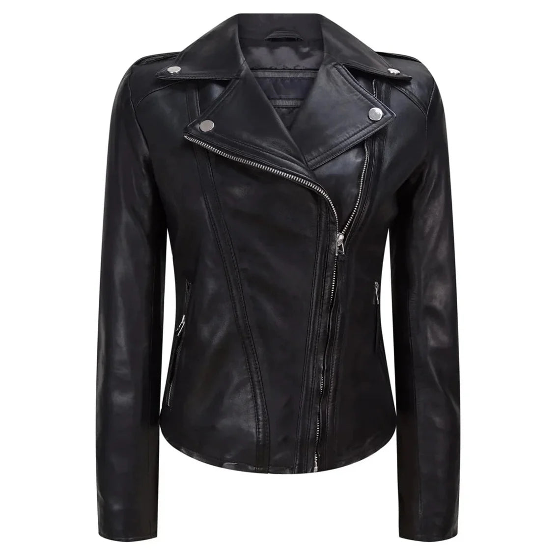 Wholesale Women's Genuine Leather Winter Jacket Women's Winter Jacket High Quality Genuine Leather Jacket latest design