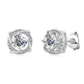New Hot Selling VVS1 Moissanite Diamond S925 Sterling Silver Love Knot Stud Earrings Jewelry for Women Destiny Jewellery