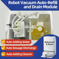 Compatible with Roborock Q revo Max QV35 Q revo Edge Robot Vacuum Water Change Kit Auto Water Refill and Drain water hookup kit