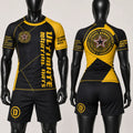 Custom Breathable BJJ Tournament No Gi Grappling Rash Guard for Adults-Short Sleeve Eco-Friendly Compression Fit MegaBDM
