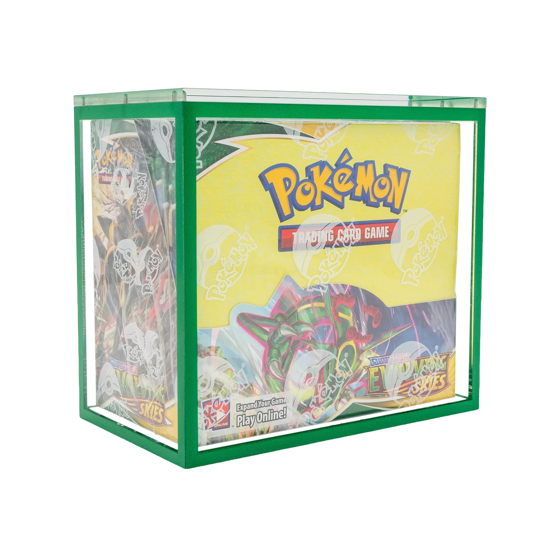 Jinda Modern Acrylic Magnetic Washable for Pokemon Booster Case Customized Color Borders English Booster Box Protector