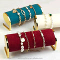 Golden Accessories Jewelry showcase Display Bangle Bracelet Holder for Shop
