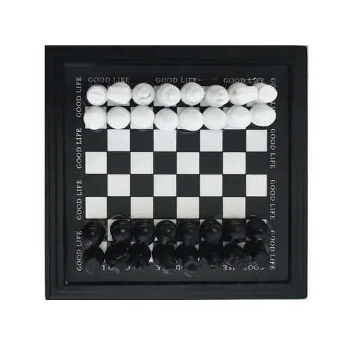 1/6 1/12  Doll House Simulation Miniature Outdoor Mini Chessboard Ornaments Chess Pieces Model Decor Gift