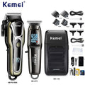 Kemei Professional Electric Hair Clipper Kit RechargeableTrimmer Shaver For Men USB Charging Beard Razor KM-PG1990A 2273 1102