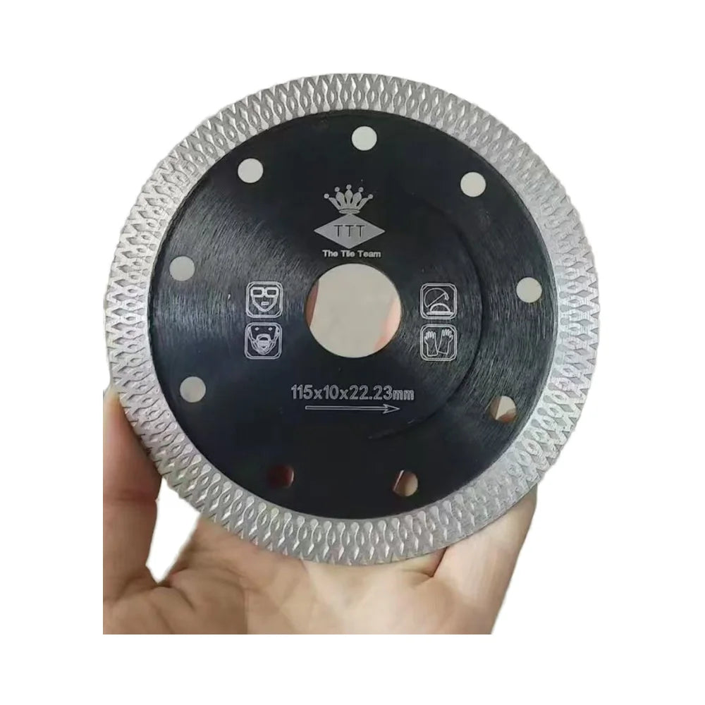 4.5\" 115mm Sintered Diamond Turbo Disc Saw Blades Customized OEM Hot Press Ceramic Porcelain Cutting Industrial Grade