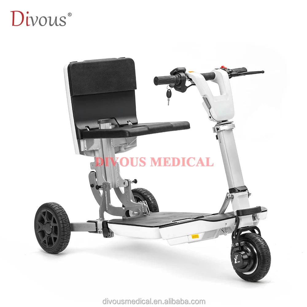 Mobility Scooter Ultra Compact for Adults 3 Wheels Powered Electric Scooter Lightweight Foldable
