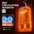 Foldable Electric Clothes Dryer 400W High-Temp Odor Moisture Removal Portable Touch Control Double Protection Household Car Use MegaBDM